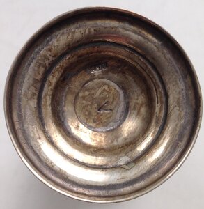 Набор рюмки + ваза серебро.