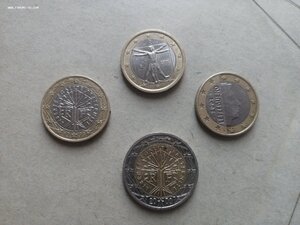 Пять евро, в монетах