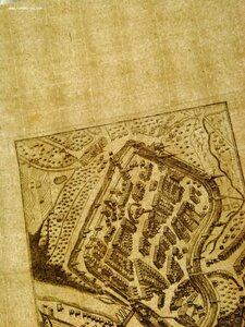 Гравюра план города Gorlitz