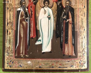 Икона избранные святые: Акилина, Александра, Михаил и др.