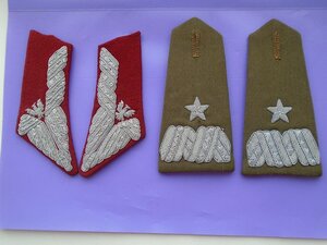 Погоны и петлицы с вышивкой польского майора 70 годов