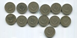 1 рубль  СССР 1964 13 шт