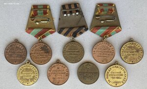 Медали со Сталиным. 9штук. ( ЗДТ, ЗПНГ, ЗПНЯ )
