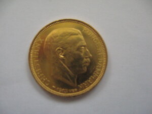 Монета 20 крон 1913 г Дания Золото