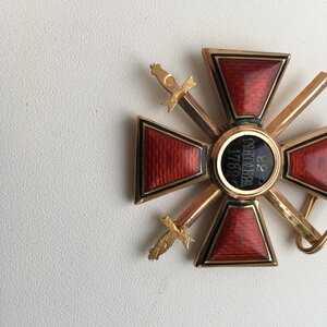 Орден Св. Владимира 3 Степ с мечами,в золоте, капитульный