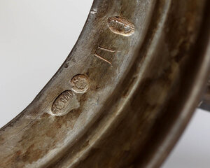 Подстаканник. Три богатыря. Серебро 875 пробы.