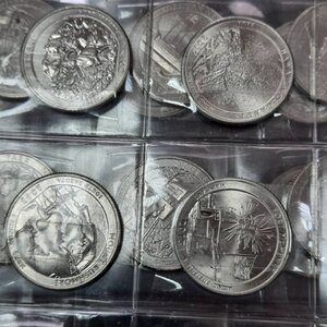 Квотеры - штаты+парки - 112 шт /56+56/