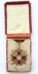 Орден Святого Станислава 3 с мечами, золото