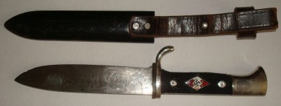 Нож - Гитлерюгенд " Blut und Ehre ".