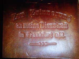 Кожаный портсигар с ПМВ с надписью Германия