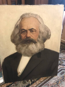 Портрет К. Маркс х.м. 100х80 1972