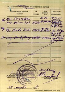 Слава 3ст. № 548.843 на сапёра 62 СД. Март 1945г