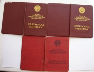 Много документов (Орденские книжки, удост. к медалям и др.)