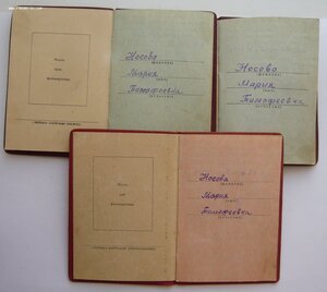 Много документов (Орденские книжки, удост. к медалям и др.)