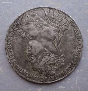 Рубль 1734. Переходный портрет. Приятная и нечастая мотета !