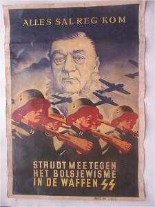 Плакат Крюгер, СС против большевизма.
