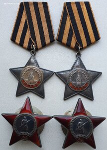 Солдатская группа 4 ордена! Славы 2 и 3 ст, две КЗ подряд.