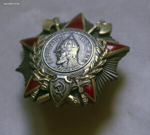 Орден Александра Невского клепаный СОСТОЯНИЕ! ПОЛНАЯ ПРОБИВК