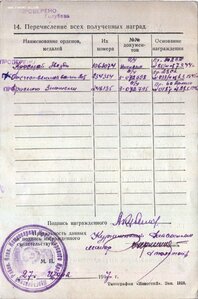 КЗ № 1.063.074 командир взвода отдельной зенитно-пулеметной