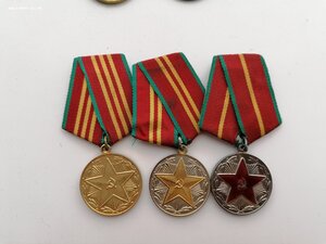 3 медали выслуга