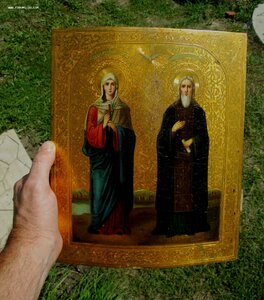 Именная Икона Святой Василий и Святая Анастасия.19  Красота