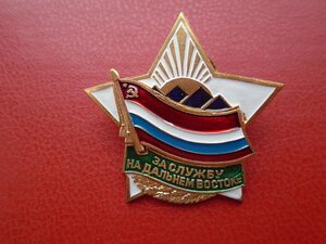 Знак За службу на Дальнем Востоке документом