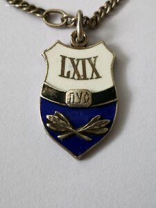 Жетон.ПУС LXIX. 1917  г. Серебро. Эмаль. 84 .