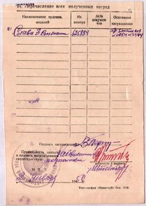 Слава 3ст. № 625.884 Мадонская операция