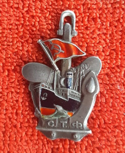 Жетон лучшего ударника учебы Советского торгового флота СТФ