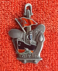 Жетон лучшего ударника учебы Советского торгового флота СТФ