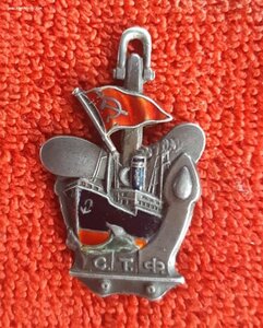 Жетон лучшего ударника учебы Советского торгового флота СТФ