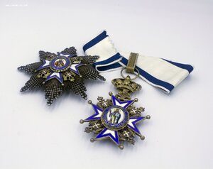 Орден Святого Саввы Сербия 2 степень со ЗВЕЗДОЙ РАННИЙ  R