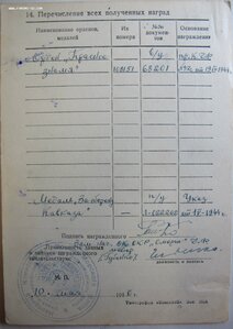 Знамя № 108.151 на старшину 1ст СМЕРШ Черноморского Флота