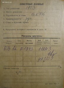 Подвесная ОВ 1ст. № 11.823 на погибшего лётчика штурмовика
