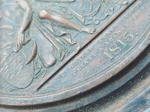 медальон МИР ЕВРОПЕ 1815 гальванопластика мастерские Якоби