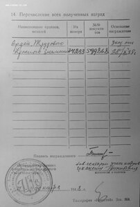 Люксовый ТКЗ № 74.233 с орденской на 21 летнюю пионервожатую