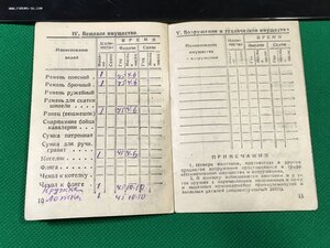 Красноармейская книжка.