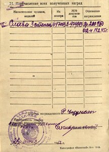 Слава 3ст. № 647.063 отличный наградной за город Торн