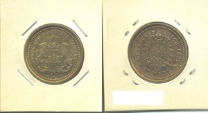 Германская империя 20 марок, 1875