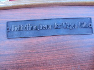 Табличка со штабного вагона Вермахт.
