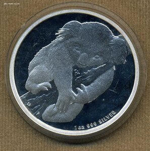 Австралия,доллар-унция, Коала 2007г. Серебро.