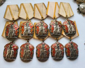 10 почетников На Мельхиоровых колодках, номера в теме.