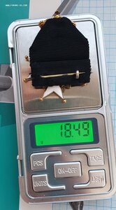 Крест ордена Полрной звезды Швеция золото