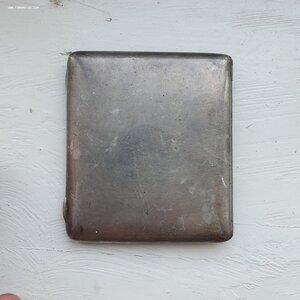 Портсигар 84 с золотой накладкой