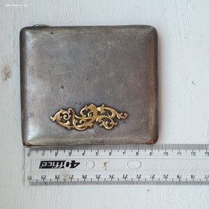 Портсигар 84 с золотой накладкой