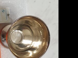 Бокал.Серебро 925 пр.Вес 105,75 гр.Новый с биркой и пломбой