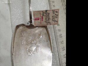 Лопатка для торта.Серебро 916 пр.Вес 79 гр.Новая:бирка,пломб