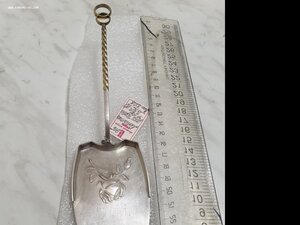 Лопатка для торта.Серебро 916 пр.Вес 81 гр.Новая:бирка,пломб