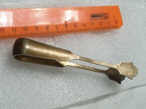 Щипчики для сахара.Серебро 875 пр.Вес 26 грамм.Позолота.