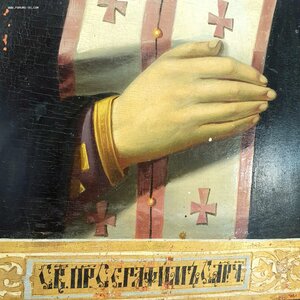 Большая Икона на Золоте - "СЕРАФИМ САРОВСКИЙ ".